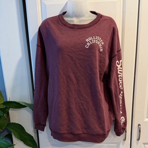 Hollister California "Sunset Coast" crewneck sweatshirt Oversized S - Picture 4 of 8